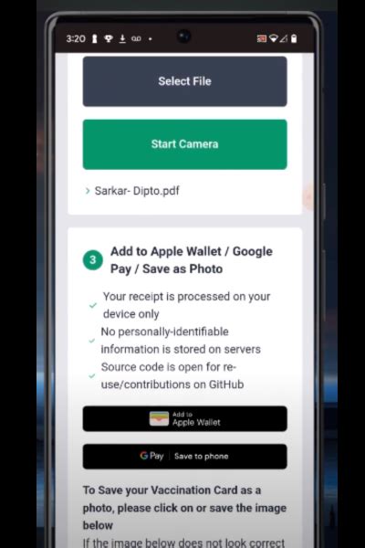 Add health passes to Google Wallet 